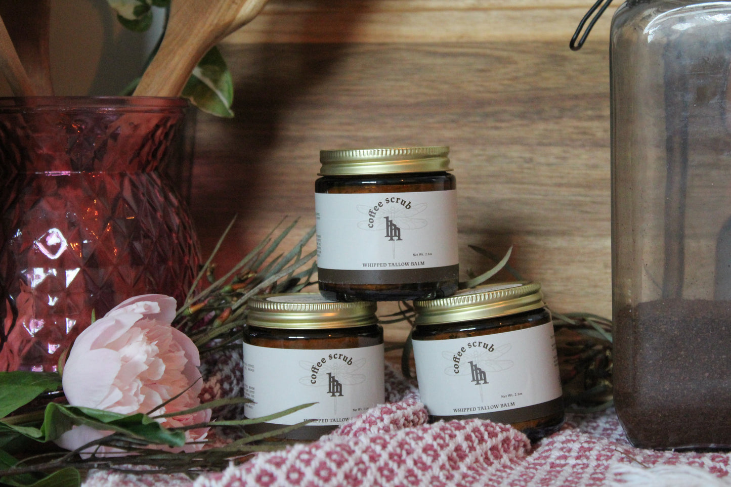 Whipped Beef Tallow Coffee Scrub