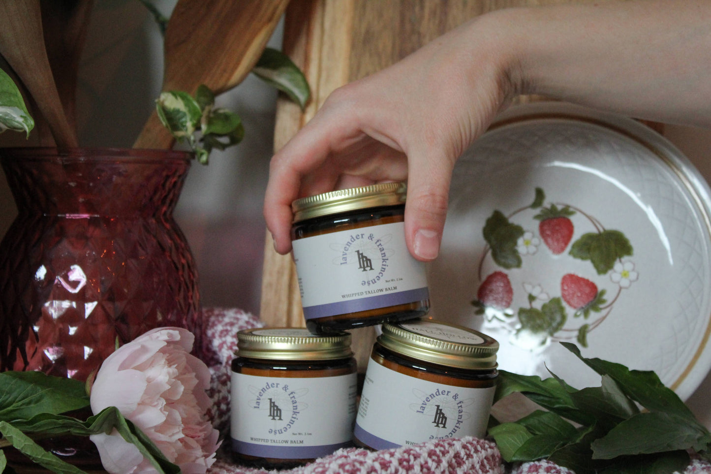 Lavender & Frankincense Whipped Beef Tallow Balm