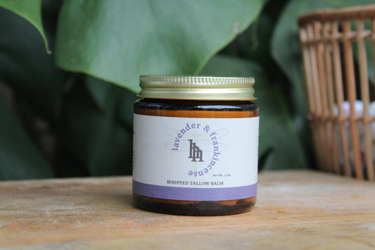 Lavender & Frankincense Whipped Beef Tallow Balm