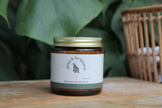 Pine & Bergamot Whipped Beef Tallow Balm