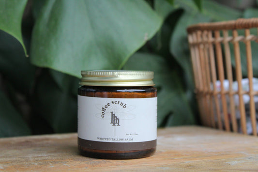 Whipped Beef Tallow Coffee Scrub